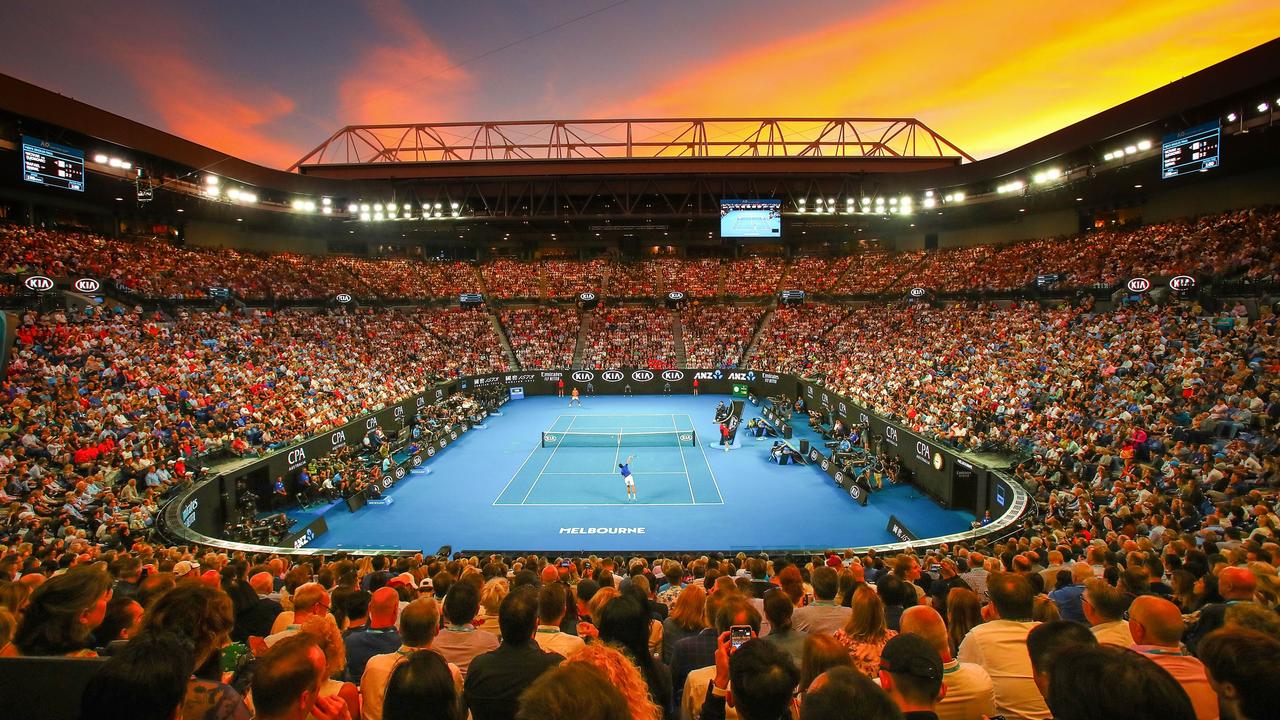 A general view inside Rod Laver Arena. (Photo by Scott Barbour/Getty Images)