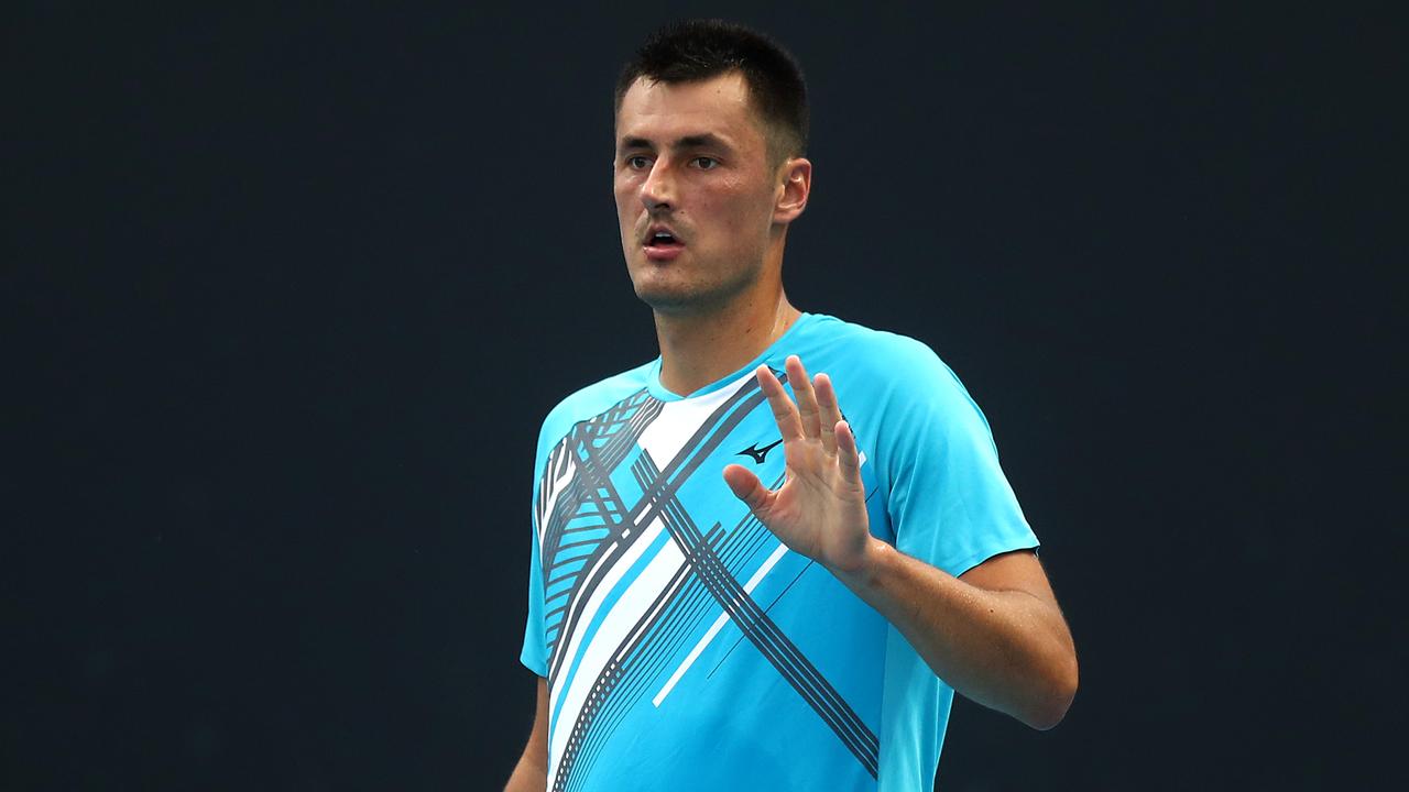 Bernard Tomic isn’t giving up just yet. Photo by Mike Owen/Getty Images.