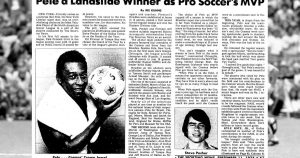 TSN Archives: Pele a Landslide Winner as NASL MVP (Sept. 11, 1976, issue)